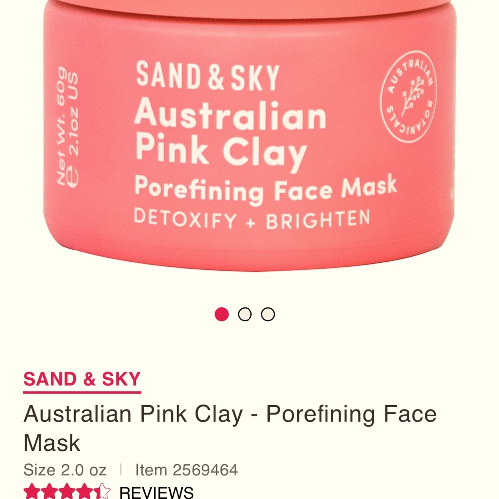 Sand and Sky Pink Clay Mask